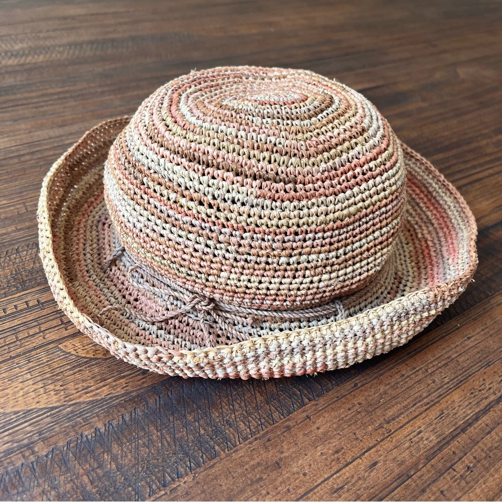 Helen Kaminski Raffia Hat Earth Tones